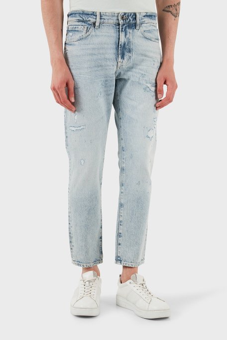 Boss Pamuklu Regular Fit Normal Bel Düz Paça Jeans Erkek Kot Pantolon 50537835 455 MAVİ - Boss