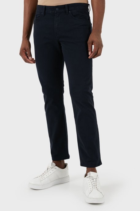 Boss Pamuklu Slim Fit Düz Paça Jeans Erkek Kot Pantolon 50495370 404 LACİVERT - Boss (1)