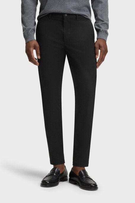 Boss Pamuklu Slim Fit Normal Bel Dar Paça Chino Erkek Pantolon 50543945 001 SİYAH - Boss (1)