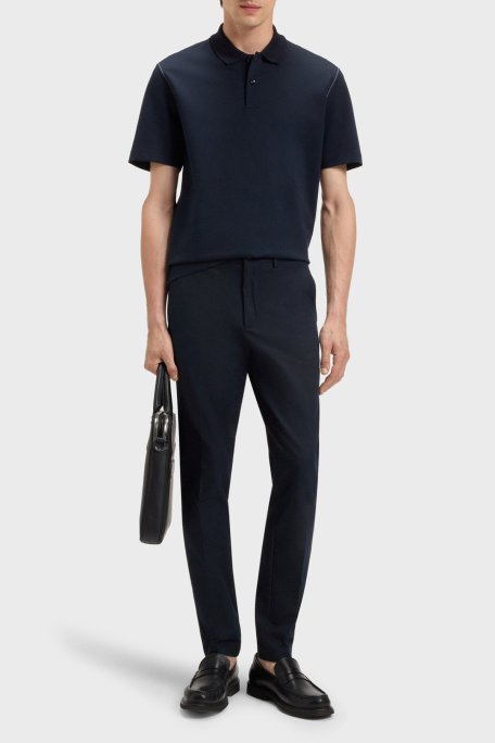 Boss Pamuklu Slim Fit Normal Bel Dar Paça Chino Erkek Pantolon 50543945 404 LACİVERT - Boss