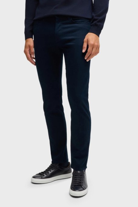 Boss Pamuklu Slim Fit Normal Bel Dar Paça Erkek Pantolon 50524431 404 LACİVERT - Boss