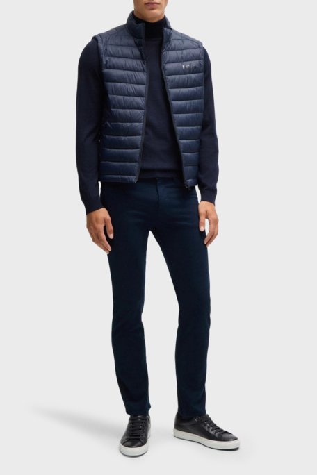 Boss Pamuklu Slim Fit Normal Bel Dar Paça Erkek Pantolon 50524431 404 LACİVERT - Boss (1)