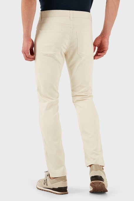 Boss Pamuklu Slim Fit Normal Bel Dar Paça Erkek Pantolon 50534905 131 EKRU - Boss (1)