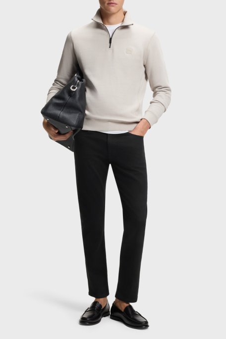 Boss Pamuklu Slim Fit Normal Bel Dar Paça Jeans Erkek Kot Pantolon 50521261 003 SİYAH - Boss (1)