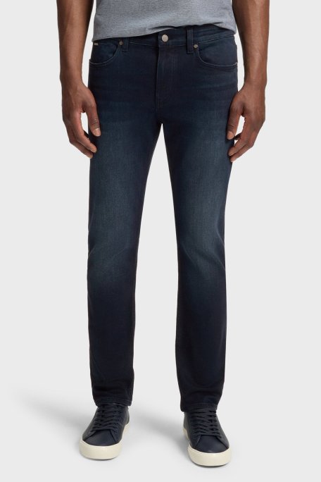 Boss Pamuklu Slim Fit Normal Bel Dar Paça Jeans Erkek Kot Pantolon 50544927 412 LACİVERT - Boss