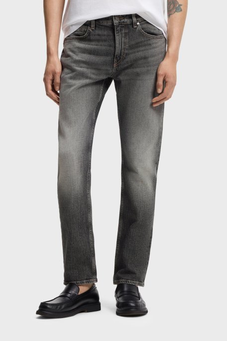 Boss Pamuklu Slim Fit Normal Bel Dar Paça Jeans Erkek Kot Pantolon 50557508 007 SİYAH - Boss