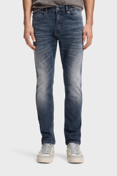 Boss Pamuklu Slim Fit Normal Bel Dar Paça Jeans Erkek Kot Pantolon 50559918 410 LACİVERT - Boss