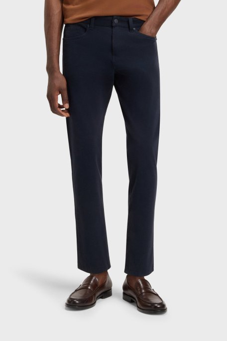 Boss Pamuklu Slim Fit Normal Bel Daralan Paça Gabardin Erkek Pantolon 50543883 404 LACİVERT - Boss