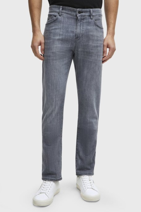 Boss Rahat Streç Pamuklu Slim Fit Jeans Erkek Kot Pantolon 50513619 040 GRİ - Boss