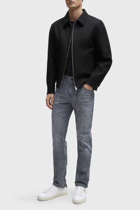 Boss Rahat Streç Pamuklu Slim Fit Jeans Erkek Kot Pantolon 50513619 040 GRİ - Boss (1)