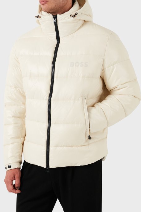 Boss Regular Fit Kapitoneli Şişme Erkek Mont 50520200 131 EKRU - Boss