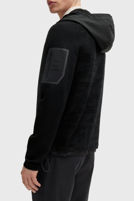 Boss Regular Fit Kapüşonlu Erkek Mont 50517091 001 SİYAH - Boss (1)