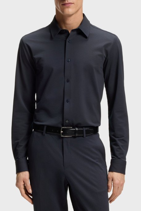 Boss Regular Fit Klasik Yaka Uzun Kollu Erkek Gömlek 50560706 404 LACİVERT - Boss