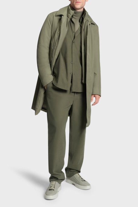 Boss Regular Fit Klasik Yaka Uzun Kollu Kadife Erkek Gömlek 50550679 245 HAKİ - Boss (1)