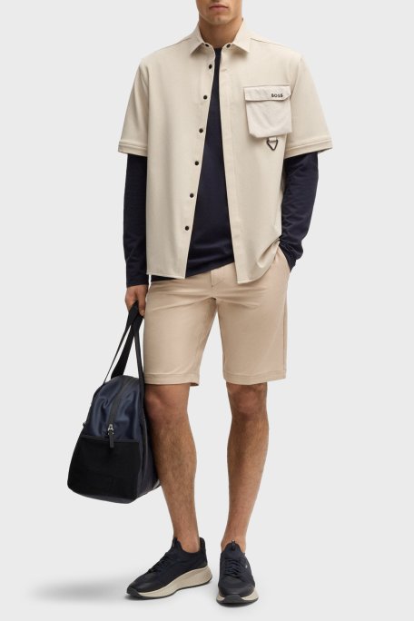 Boss Regular Fit Normal Bel Cepli Erkek Short 50511436 284 BEJ - Boss (1)