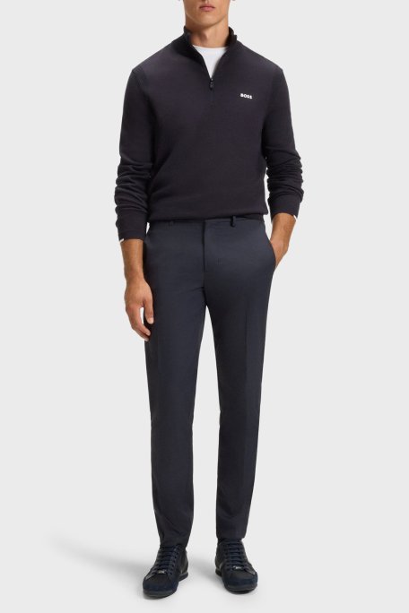 Boss Regular Fit Yüksek Bel Düz Paça Su İtici Erkek Pantolon 50541368 402 LACİVERT - Boss (1)