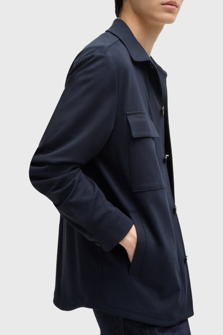 Boss Relaxed Fit Cepli Erkek Ceket 50521642 404 LACİVERT - Boss (1)