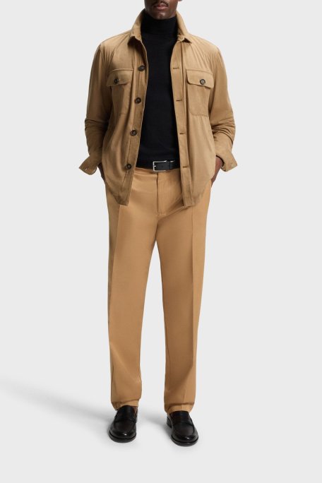 Boss Relaxed Fit Streç Uzun Kollu Cepli Erkek Gömlek 50544483 260 TABA - Boss (1)