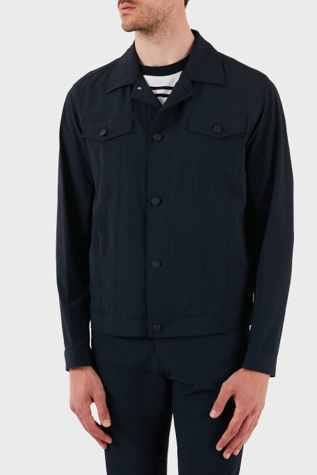 Boss Relaxed Fit Uzun Kollu Cepli Düğmeli Erkek Ceket 50538639 404 LACİVERT - Boss