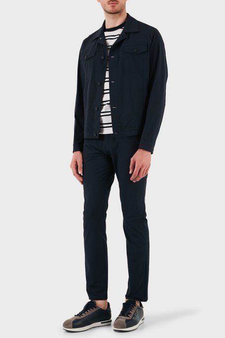 Boss Relaxed Fit Uzun Kollu Cepli Düğmeli Erkek Ceket 50538639 404 LACİVERT - Boss (1)