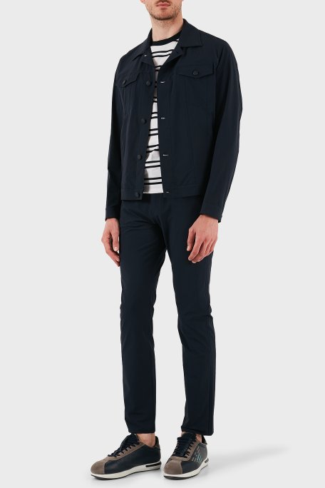 Boss Relaxed Fit Uzun Kollu Cepli Düğmeli Erkek Ceket 50538639 404 LACİVERT - Boss (1)