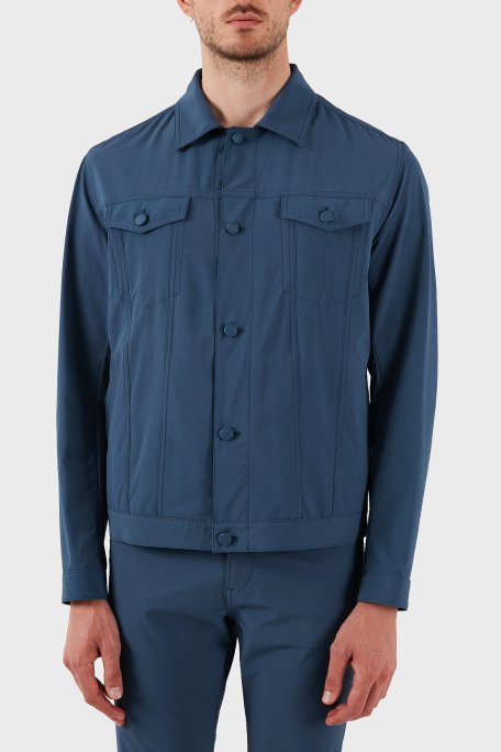 Boss Relaxed Fit Uzun Kollu Cepli Düğmeli Erkek Ceket 50538639 425 LACİVERT - Boss