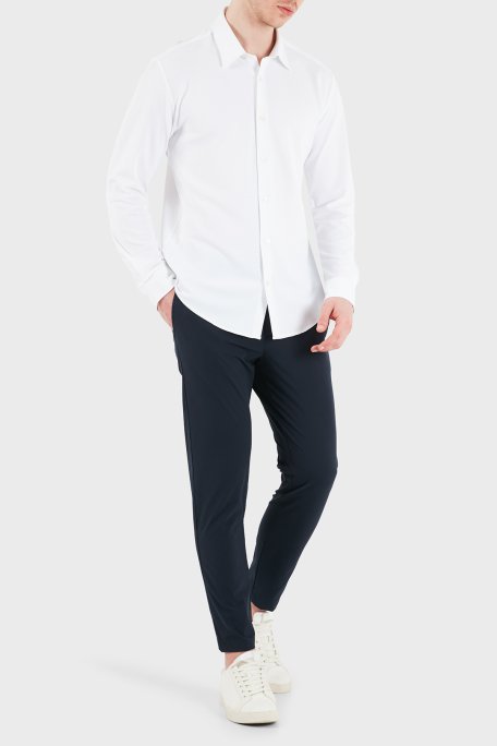 Boss Slim Fit Klasik Yaka Uzun Kollu Erkek Gömlek 50556948 100 BEYAZ - Boss (1)