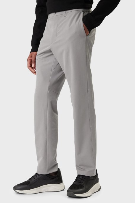 Boss Slim Fit Logo Detaylı Normal Bel Erkek Pantolon 50534303 063 GRİ - Boss