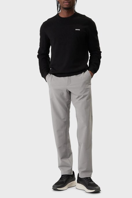 Boss Slim Fit Logo Detaylı Normal Bel Erkek Pantolon 50534303 063 GRİ - Boss (1)