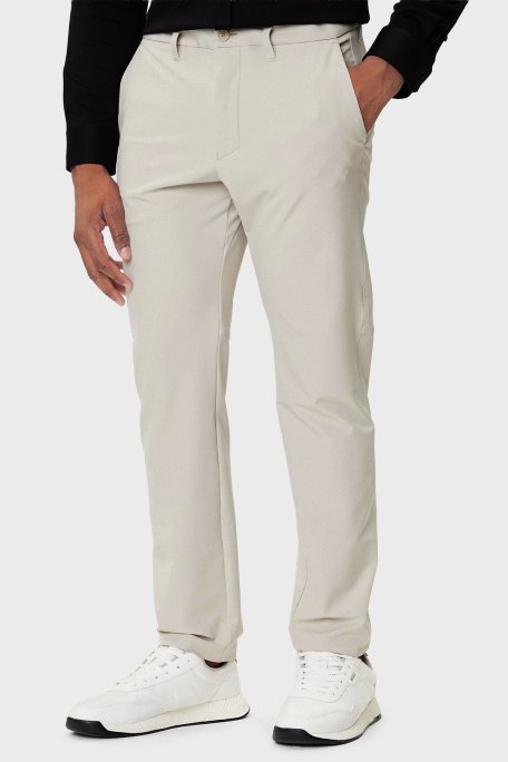 Boss Slim Fit Logolu Normal Bel Daralan Paça Erkek Pantolon 50534303 271 GRİ - Boss