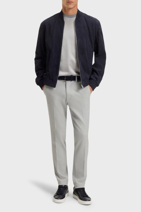 Boss Slim Fit Normal Bel Daralan Paça Kumaş Erkek Pantolon 50549473 047 AÇIK GRİ - Boss (1)