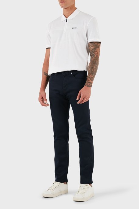 Boss Slim Fit Normal Bel Düz Paça Jeans Erkek Kot Pantolon 50550942 404 LACİVERT - Boss (1)