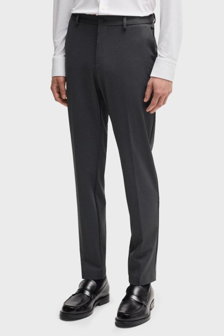 Boss Slim Fit Normal Bel Düz Paça Klasik Erkek Pantolon 50535048 041 GRİ - Boss