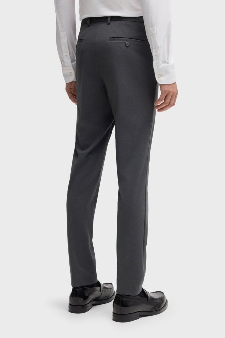 Boss Slim Fit Normal Bel Düz Paça Klasik Erkek Pantolon 50535048 041 GRİ - Boss (1)