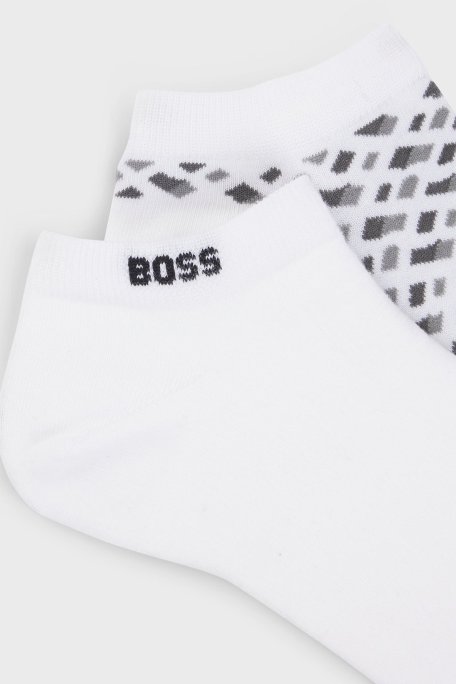 Boss Streç Pamuklu 2 Pack Erkek Çorap 50524521 100 BEYAZ - Boss (1)