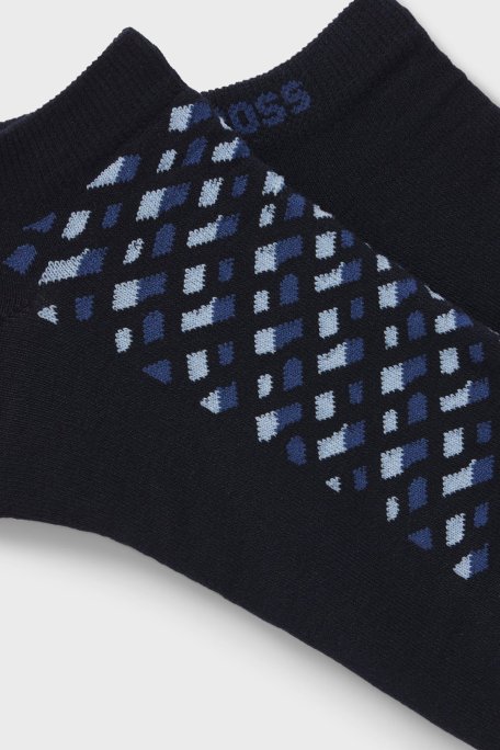 Boss Streç Pamuklu 2 Pack Erkek Çorap 50524521 425 LACİVERT - Boss (1)