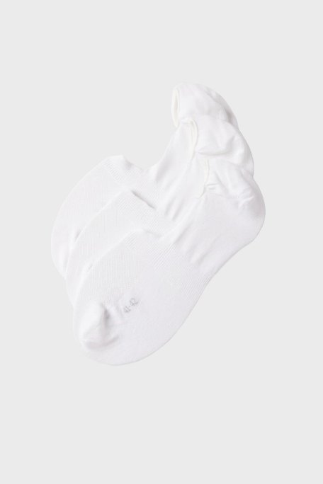 Boss Streç Pamuklu 3 Pack Babet Erkek Çorap 50541442 100 BEYAZ - Boss