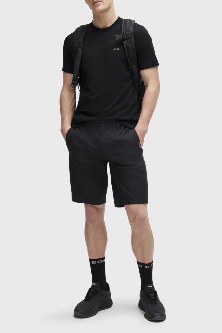 Boss Streç Pamuklu Bisiklet Yaka Regular Fit Erkek T Shirt 50506373 002 SİYAH - Boss (1)