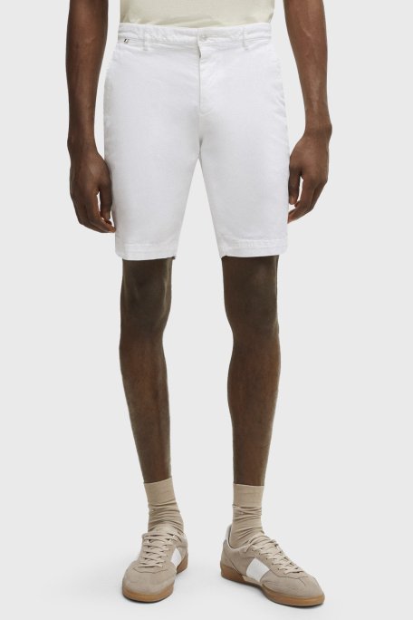 Boss Streç Pamuklu Cepli Slim Fit Erkek Short 50512524 100 BEYAZ - Boss