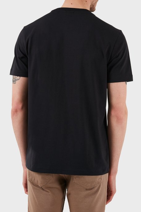 Boss Streç Pamuklu Regular Fit Büyük Logolu Erkek T Shirt 50535170 402 LACİVERT - Boss (1)