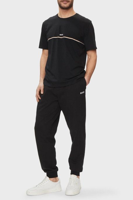 Boss Streç Pamuklu Regular Fit Erkek T Shirt 50515395 001 SİYAH - Boss (1)