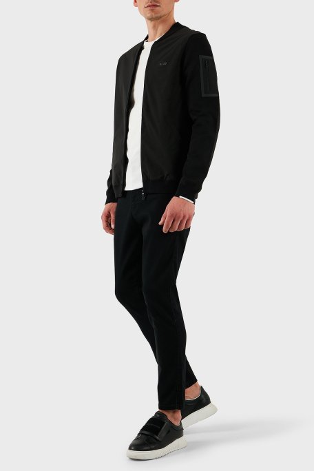 Boss Streç Pamuklu Regular Fit Kolej Yaka Erkek Ceket 50529337 001 SİYAH - Boss (1)