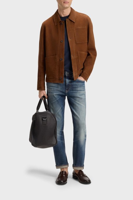 Boss Streç Pamuklu Regular Fit Normal Bel Düz Paça Jeans Erkek Kot Pantolon 50546630 421 LACİVERT - Boss (1)