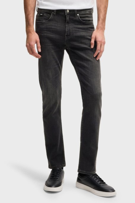 Boss Streç Pamuklu Skinny Fit Normal Bel Dar Paça Jeans Erkek Kot Pantolon 50532605 005 SİYAH - Boss (1)