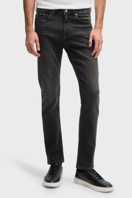 Boss Streç Pamuklu Skinny Fit Normal Bel Dar Paça Jeans Erkek Kot Pantolon 50532605 005 SİYAH - Boss (1)