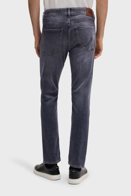 Boss Streç Pamuklu Slim Fit Düz Paça Jeans Erkek Kot Pantolon 50532606 021 ANTRASİT - Boss (1)