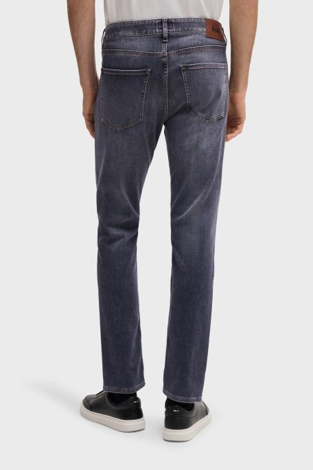 Boss Streç Pamuklu Slim Fit Düz Paça Jeans Erkek Kot Pantolon 50532606 021 ANTRASİT - Boss (1)