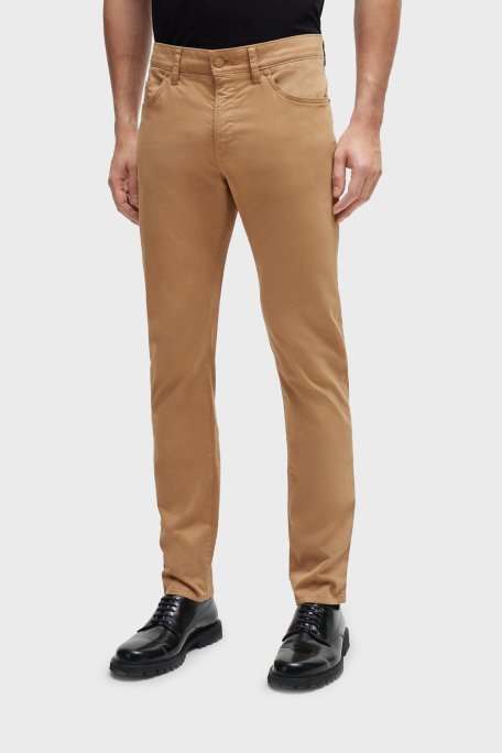 Boss Streç Pamuklu Slim Fit Jeans Erkek Kot Pantolon 50505445 260 KAHVE - Boss