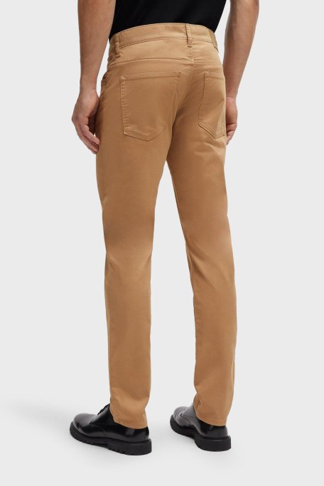 Boss Streç Pamuklu Slim Fit Jeans Erkek Kot Pantolon 50505445 260 KAHVE - Boss (1)