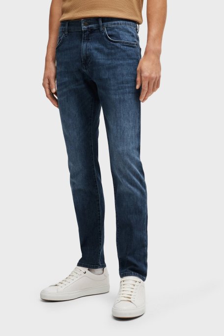 Boss Streç Pamuklu Slim Fit Jeans Erkek Kot Pantolon 50513620 431 LACİVERT - Boss